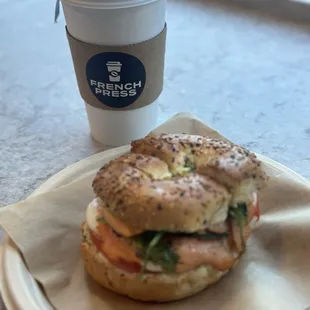 Smoked Salmon Sandwich