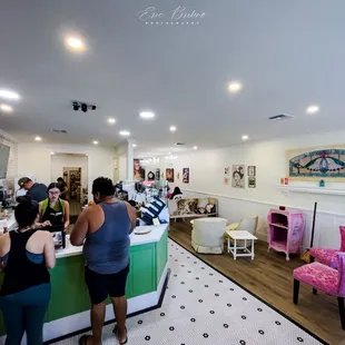 customers at counter