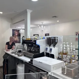 The set up at French press!