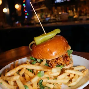 Hot chicken sandwich