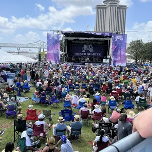 VIP view from Abita Stage