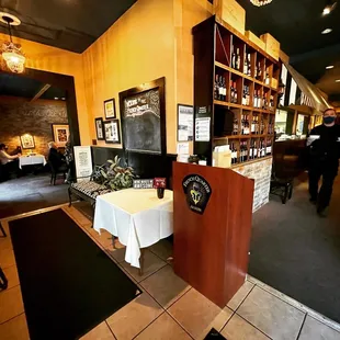 the interior of a restaurant