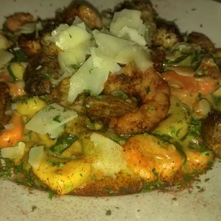 Beef and Shrimp Pasta
