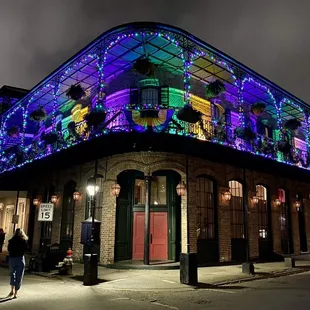 At night in the French Quarter