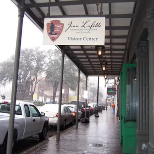 Visitor Center Entrance and Snow