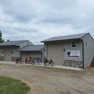 bikes parked in front of the winery