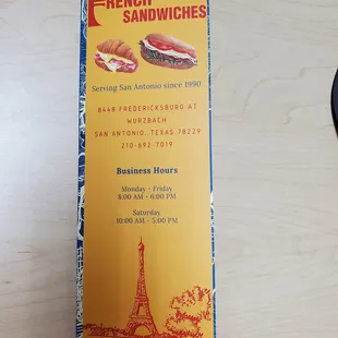 New menu and pricing!!