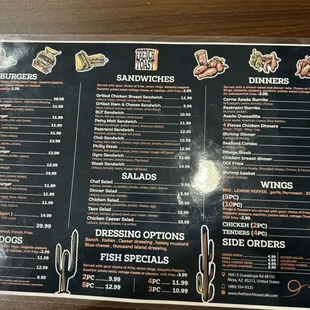 menu, sushi and sashimi