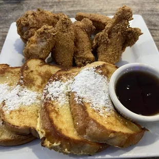 French Toast and Chicken Wings - amazing!