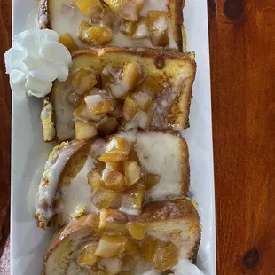 Peach French toast