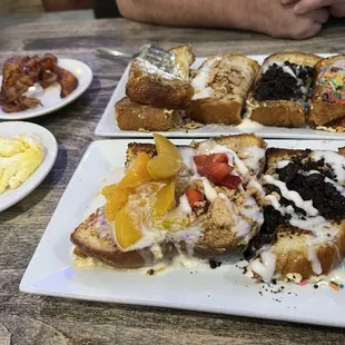 We went today and got two flights. The French toast itself was really good the rest of the toppings were ok.