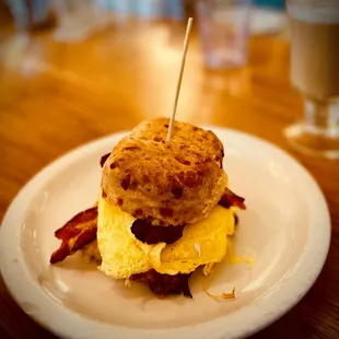 Bacon egg biscuit... super yummy