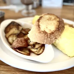 Ratatouille Omelette, Potatoes