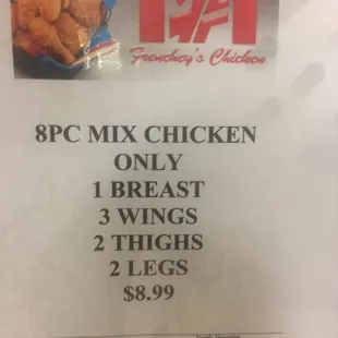 prices for chicken