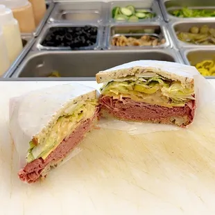 Le Corn Beef Hot Sandwich