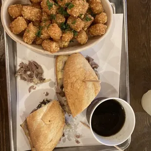 Truffle dip and tots