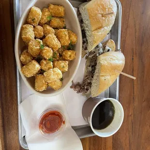 Truffle Dip and Tater Tots