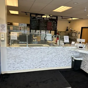 the counter area