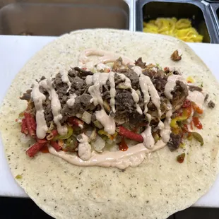 a tasty looking burrito