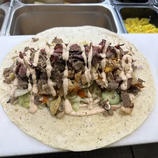 a tasty looking burrito