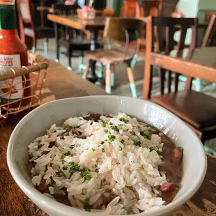 Louisiana staples like Red Beans &amp; Rice round out our menu. Check in for daily specials!