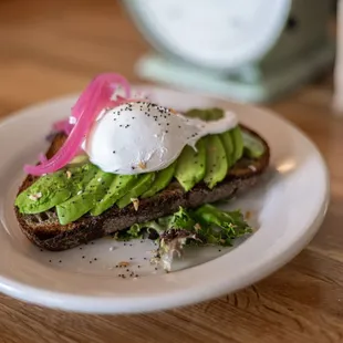Avocado Toast on artisan sourdough bread