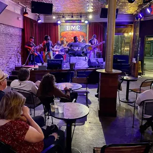 Enjoying a show at Balcony Music Club on Frenchmen Street