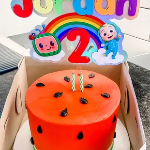 They made the cake and I provided the topper