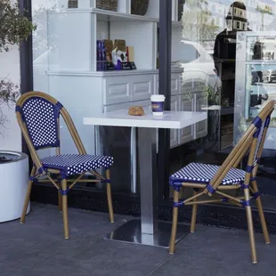 Sit outside and enjoy the day at Le Petite!