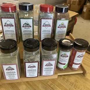 a variety of spices