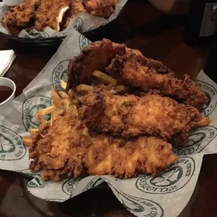Their chicken tenders are huge!!
