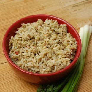 Dirty Rice!  Ours is pork free!