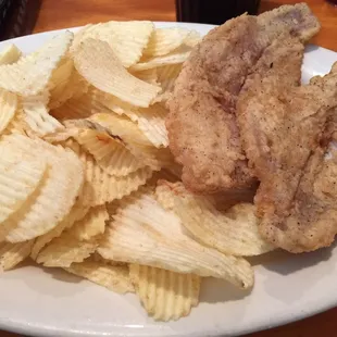 Catfish sandwich sans bun