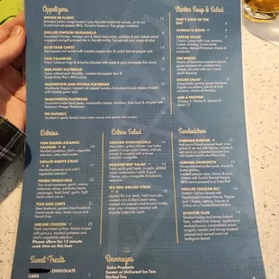 Current Menu