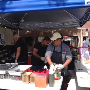 The guys hard at work!