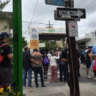 Sitting at dat dog listening to the music on the dat dog stage