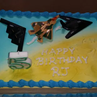 airplane birthday cake