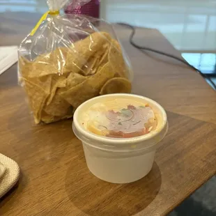Chips and Tiny Queso