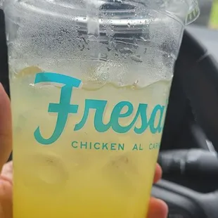 Pineapple mint aqua fresca.