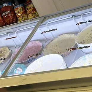 Some of the ice cream