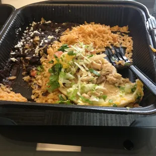 It was a two taco platter it is now one!