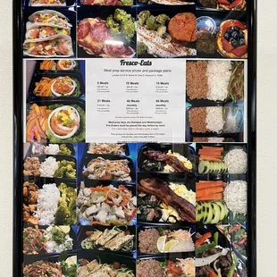 food prep menu
