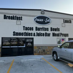 Exterior of restaurant