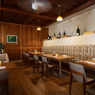 interior, sushi and sashimi