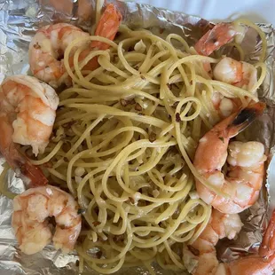 Garlic Shrimp Pasta