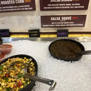 a variety of food items