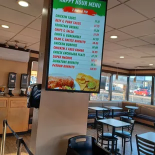 Happy Hour Menu