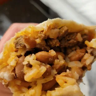 2nd layer eaten - still, where&apos;s the carne asada?!?!