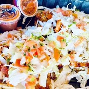 Two shrimp tacos