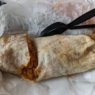 Shrimp burrito